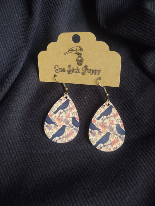 Hi Crows Wooden Dangles