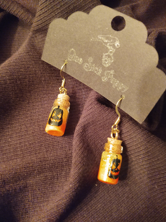 Candy Corn Glow Potion Dangles