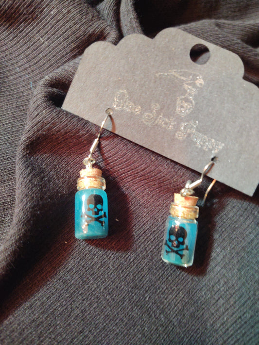 Toxic Blue Glow Dangles