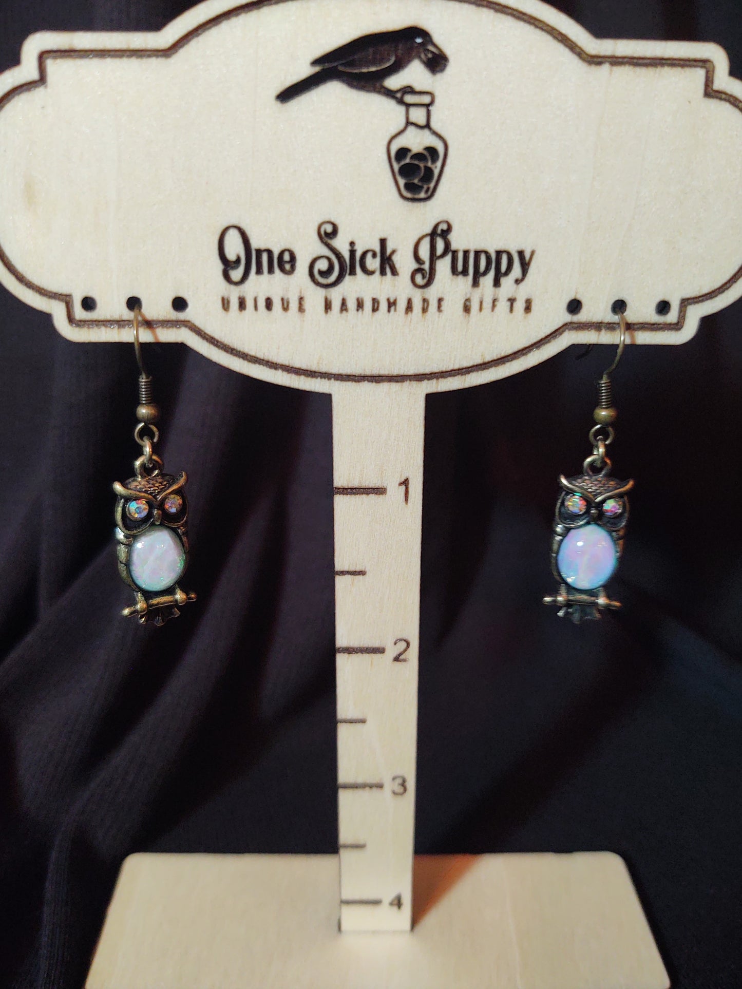 Mystic Owls Dangle Earrings