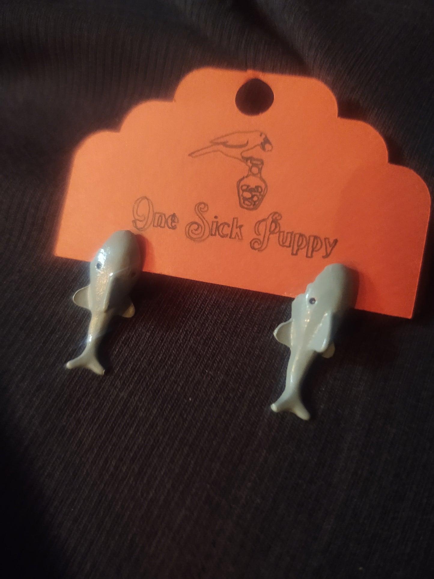 Shark Bite Stud Earrings