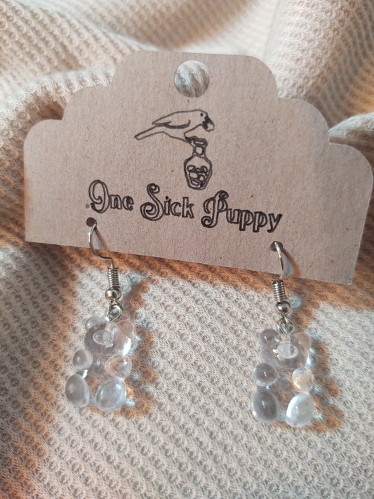 Gummy Bear Drop Earrings - Unflavored