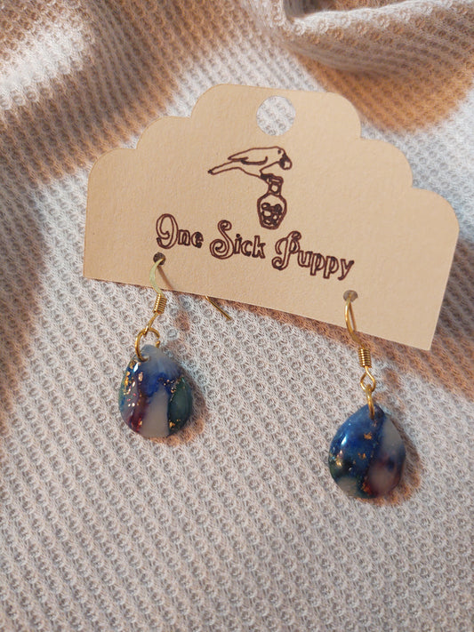 Rainbow Drops Dangle Earrings