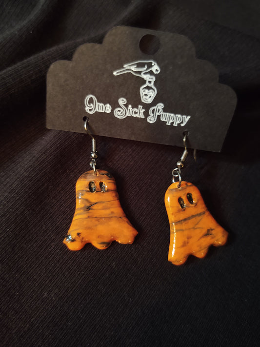 Tie-dye Orange Ghosts