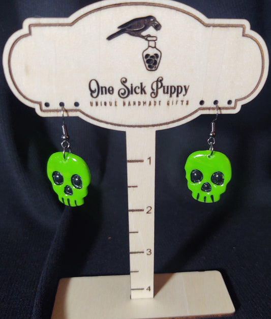 Neon Green Skulls
