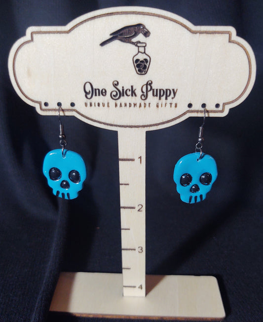Electric Blue Skulls