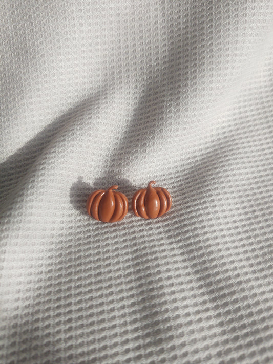 Small Terracotta Pumpkin Studs