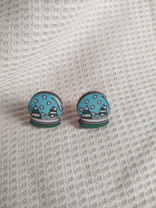 Snow Globe Studs