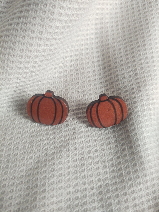 Large Pumpkin Studs