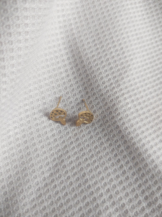 Golden Mushroom Studs