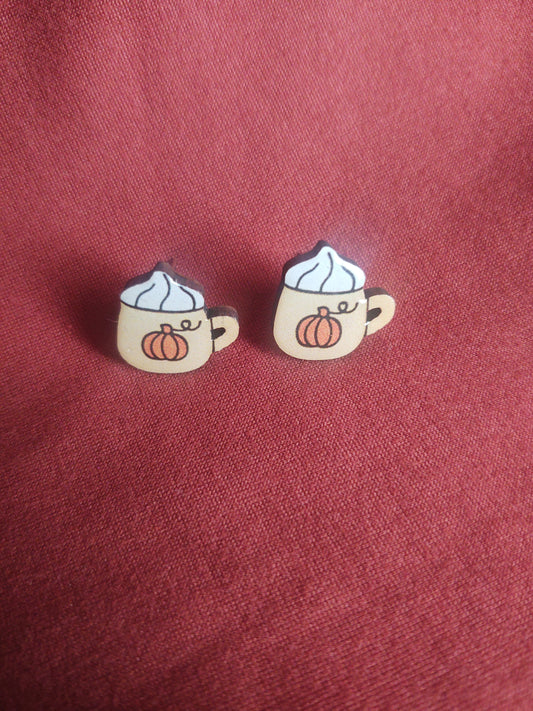 Pumpkin Latte Studs
