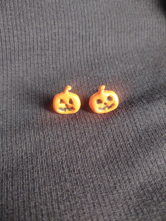 Jack-o-lantern Studs
