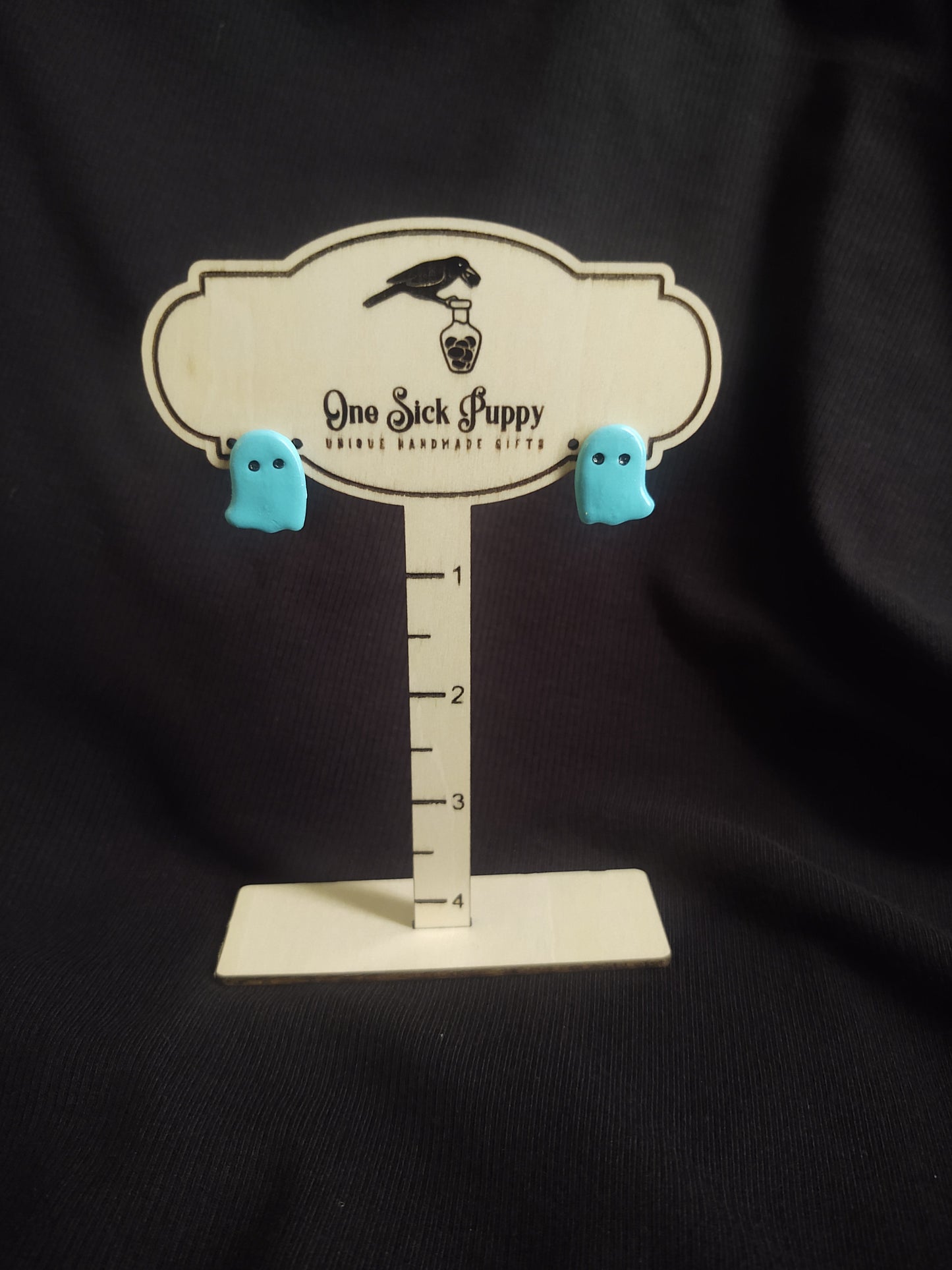 Ice Cream Ghost Studs