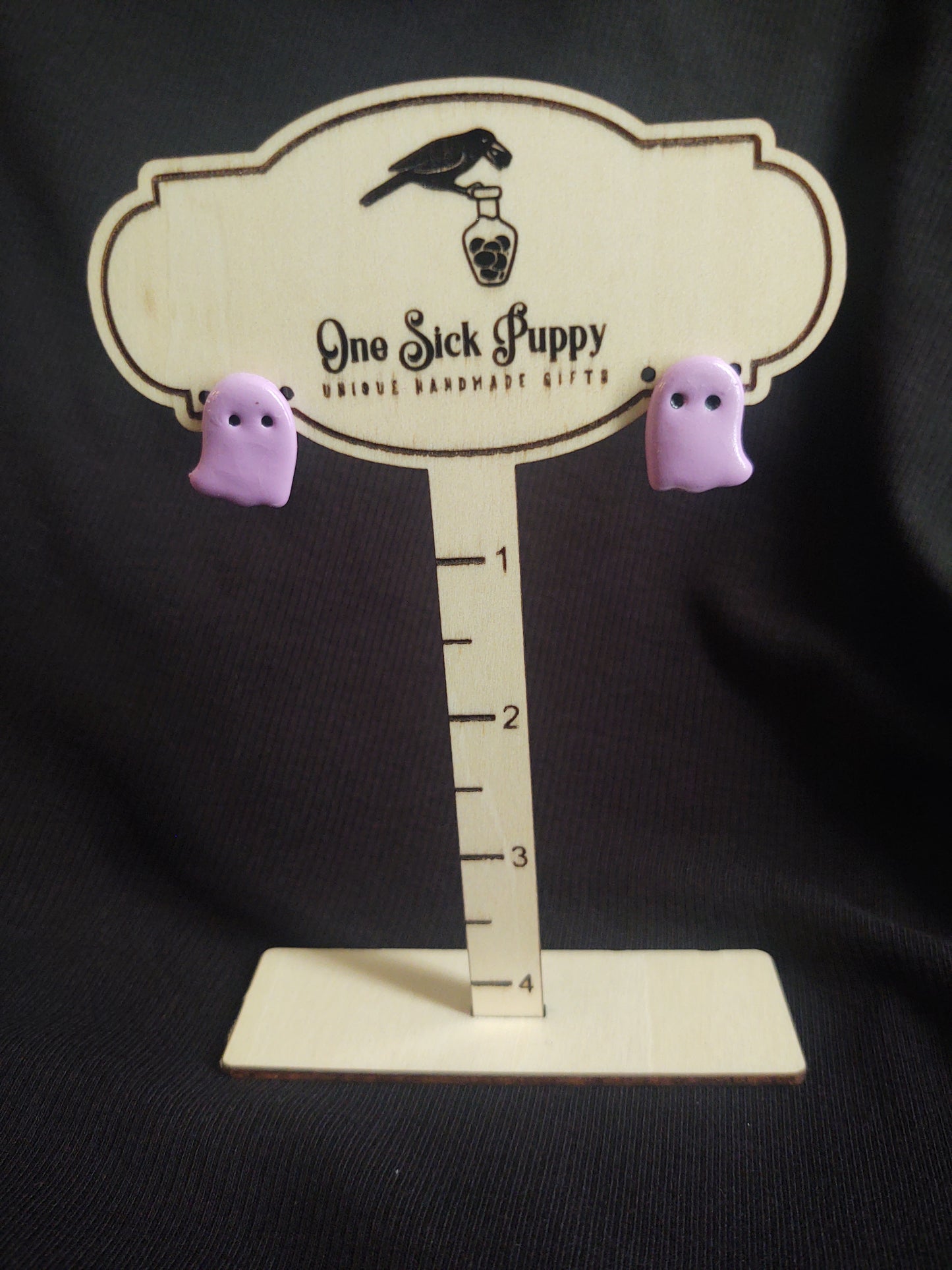 Ice Cream Ghost Studs