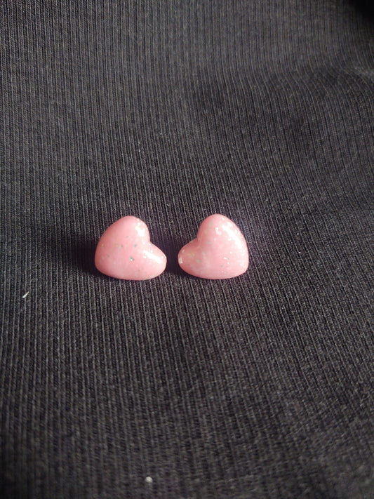 Sparkle Heart Studs