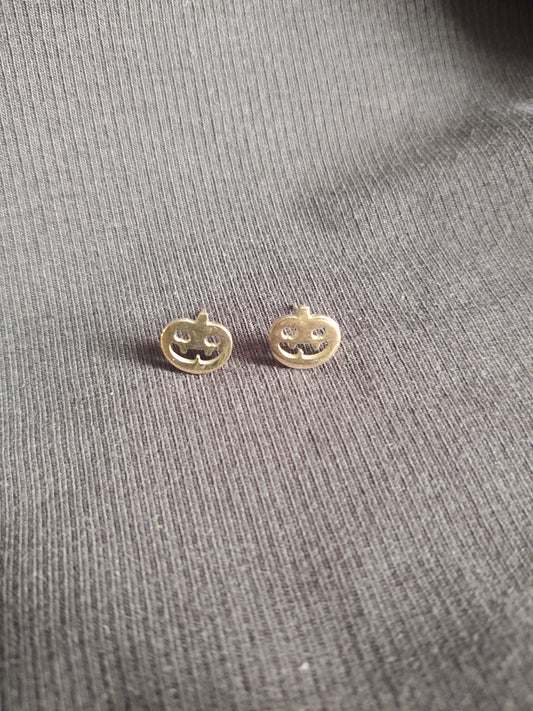 Golden Rose Pumpkin Studs