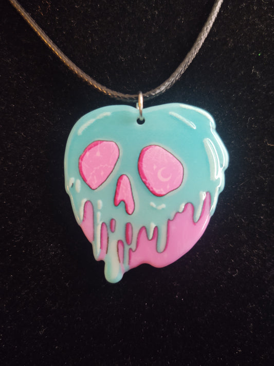 Pastel Poison Apple Necklace
