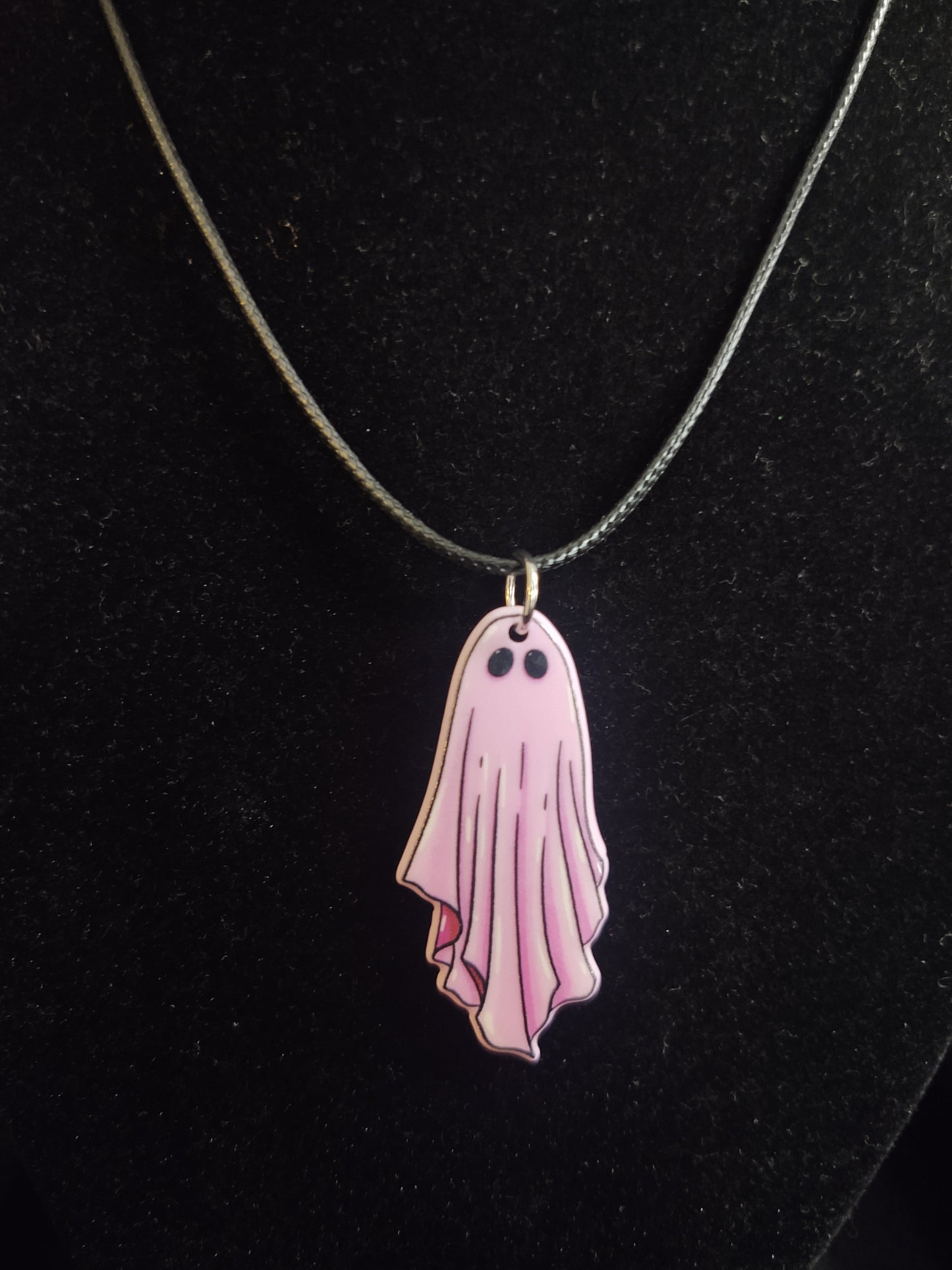 Pastel Pink Ghost Necklace