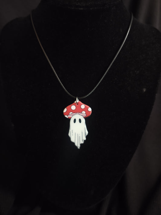 Mushroom Ghost Necklace