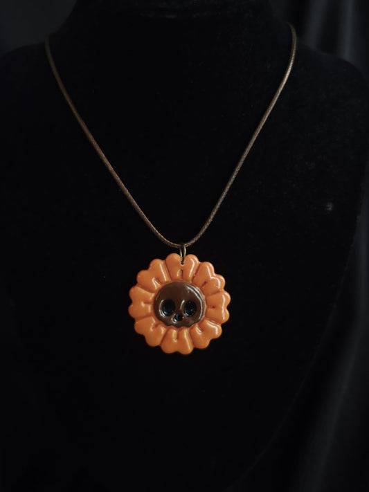 Skull Flower Necklace