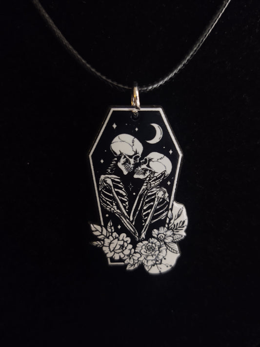 Till Death Coffin Necklace