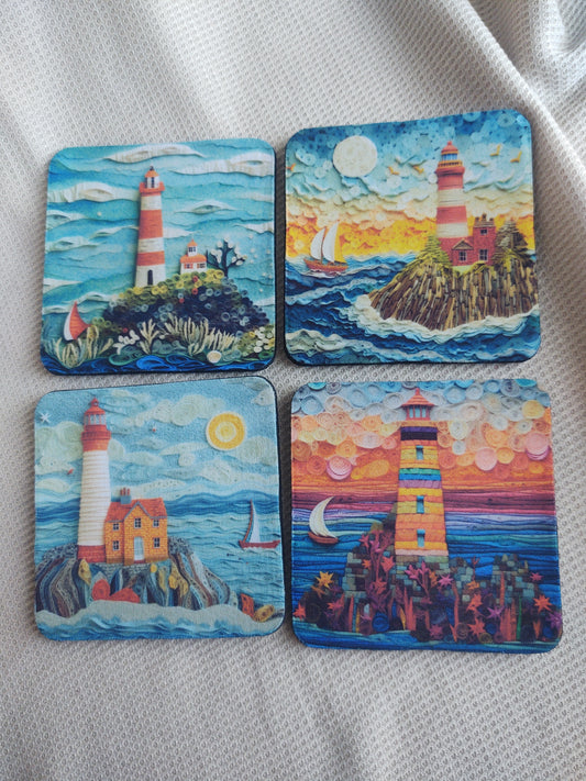 Lighthouse Coaster Set