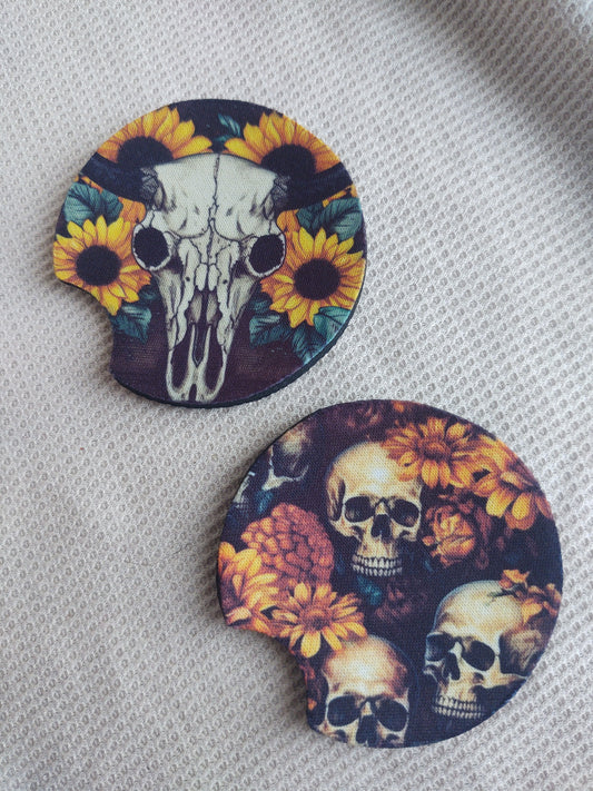 Morbidly Beautiful Car Coaster Set