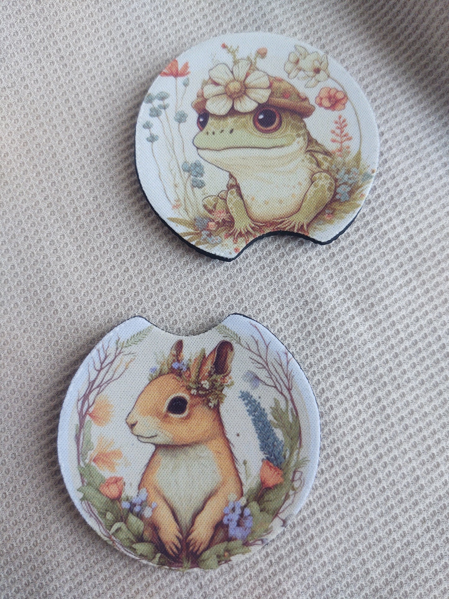 Spring Critter Car Coaster Set
