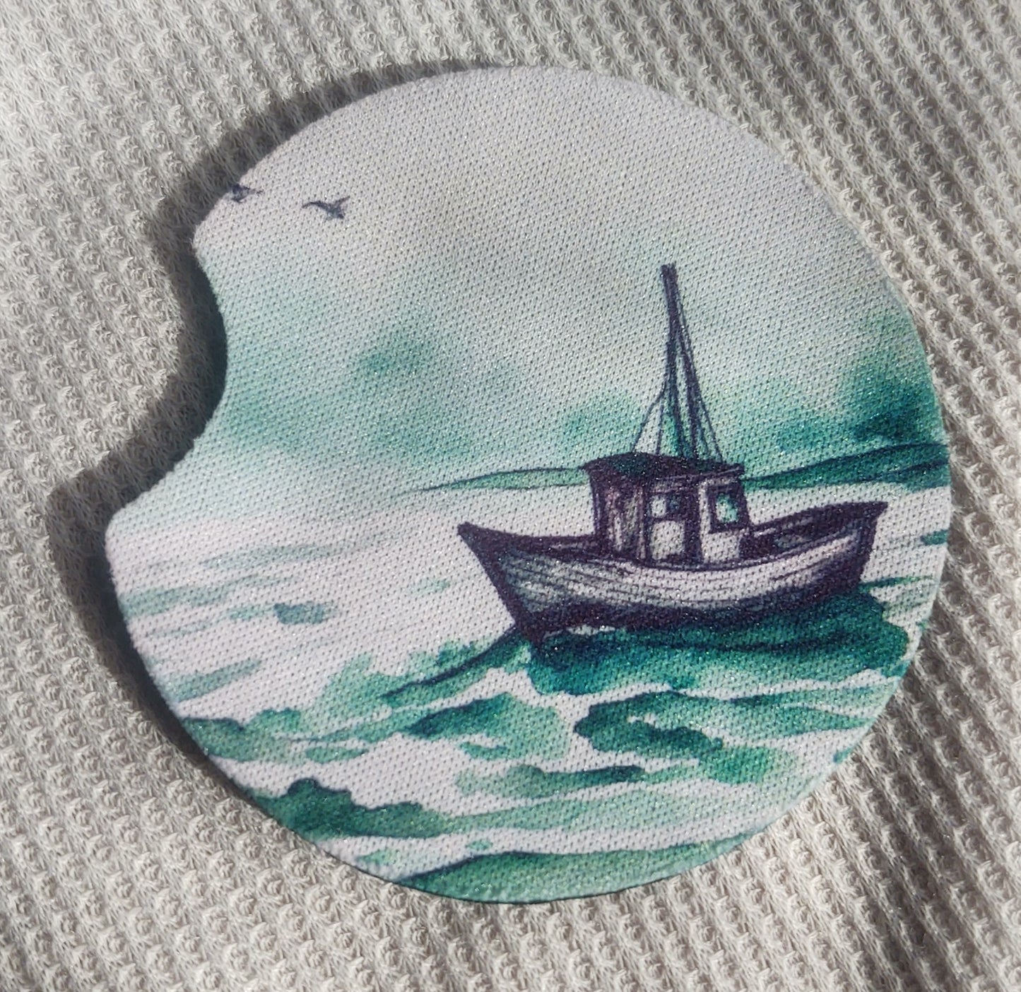 Watercolor Boat Car Coaster Set