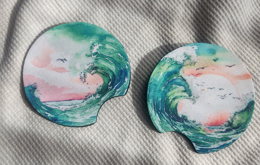 Ocean Wave Car Coaster Set