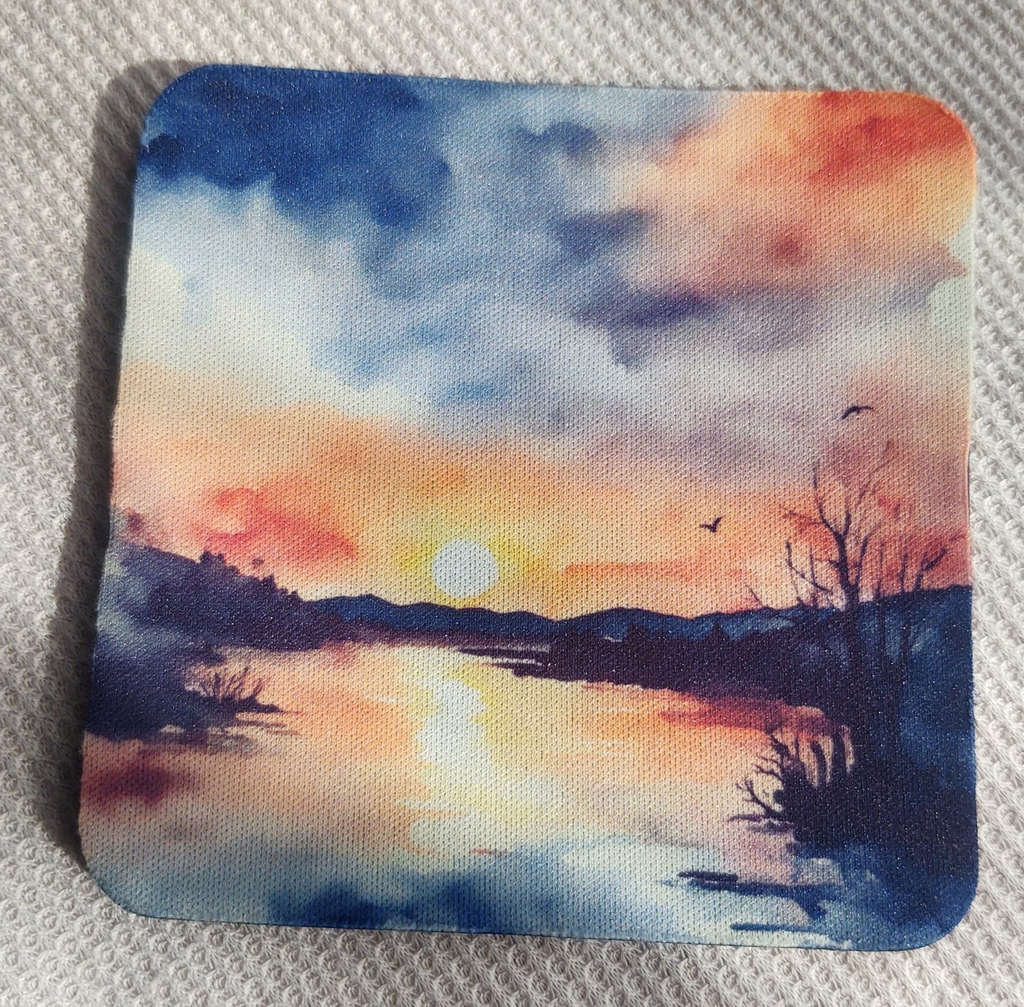 Watercolor Lake Coaster Set
