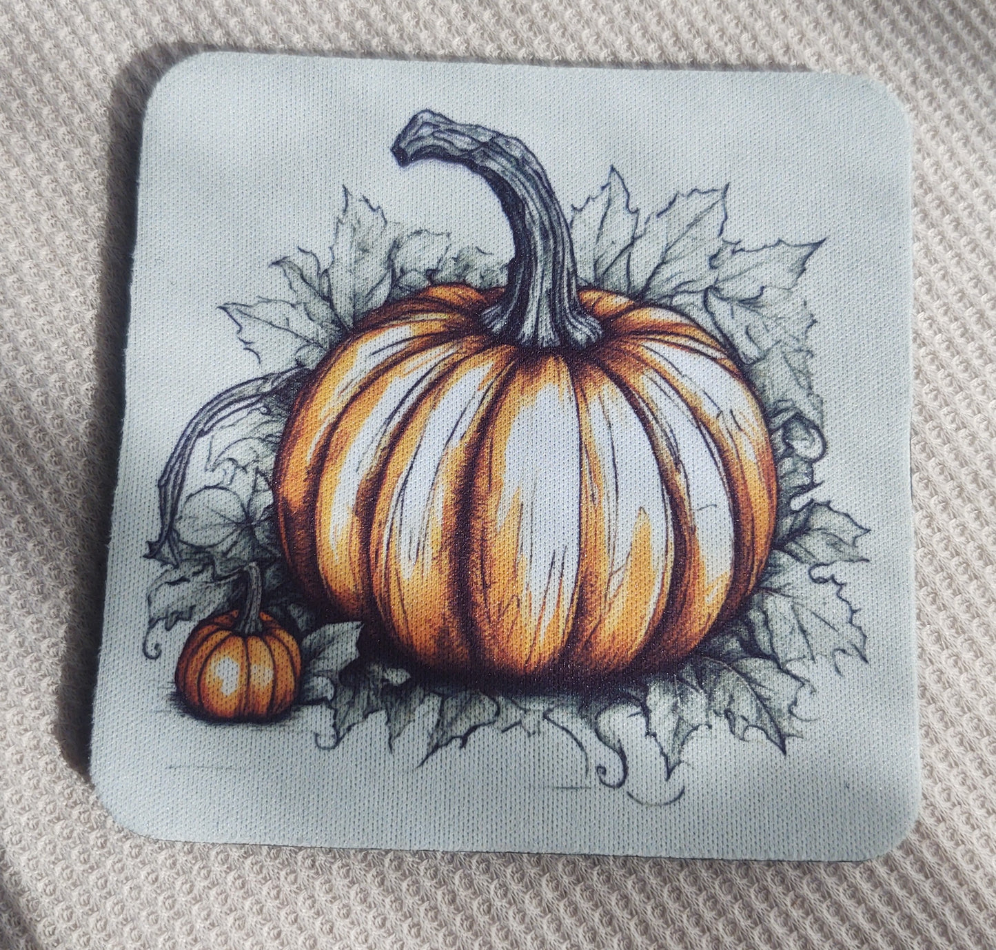 Pen and Ink Pumpkin Coaster Set