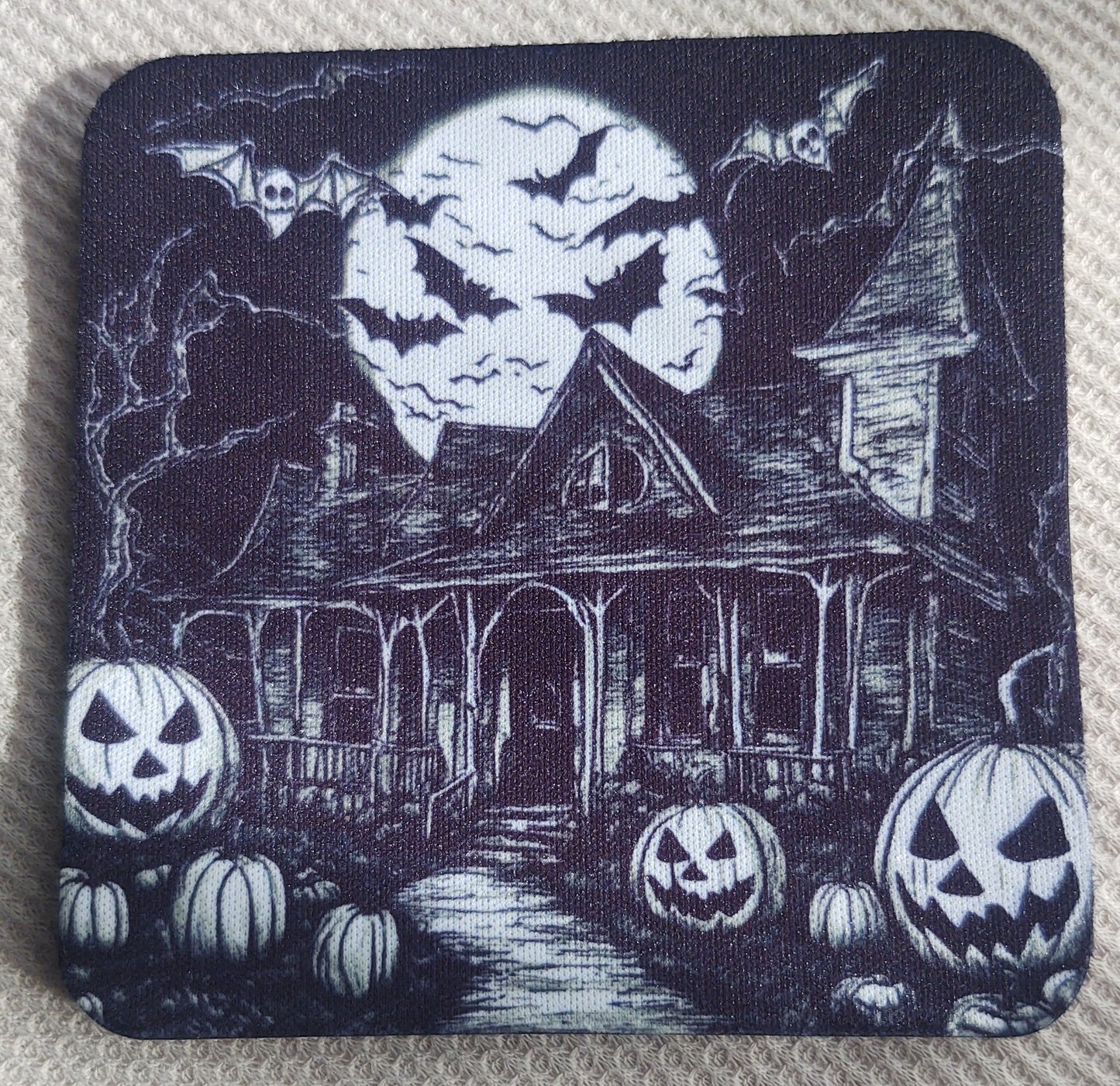 Spooky House Haunted Coaster Set