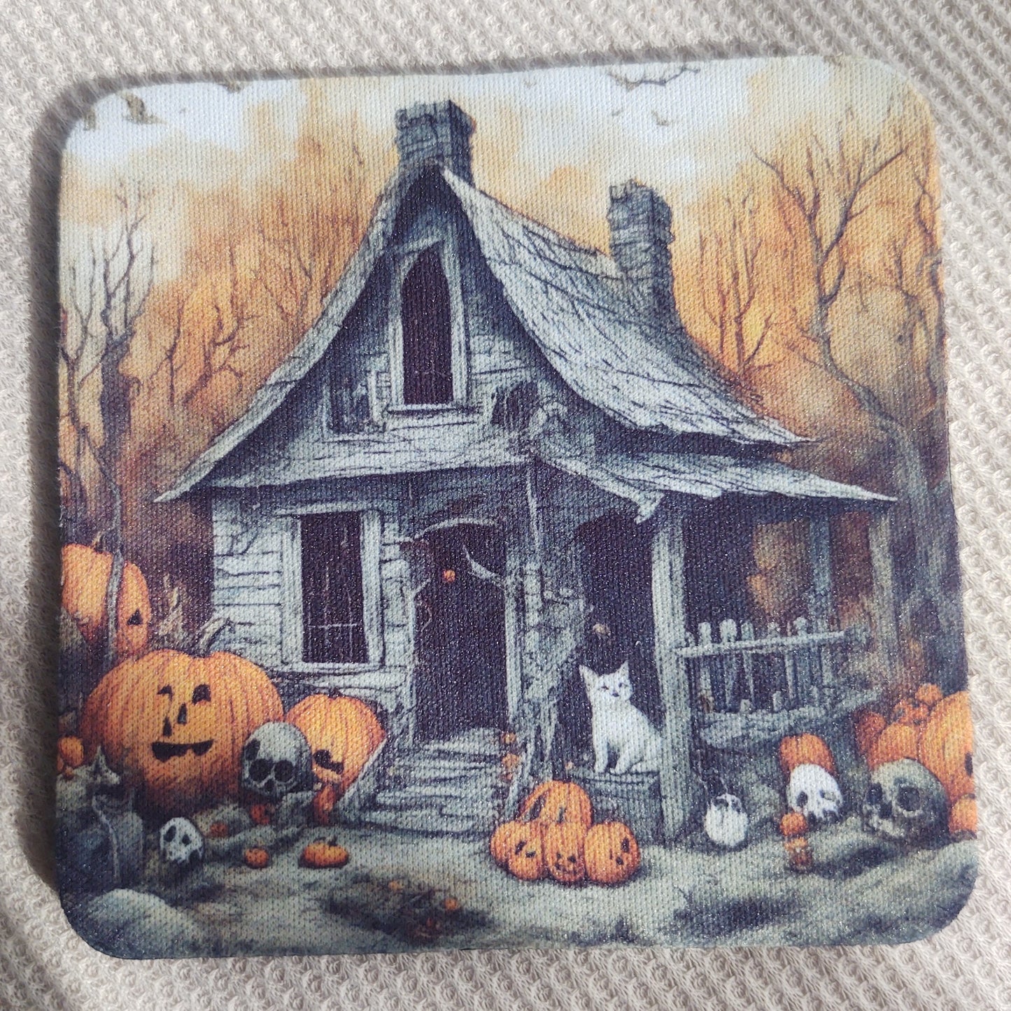 Spooky House Haunted Coaster Set