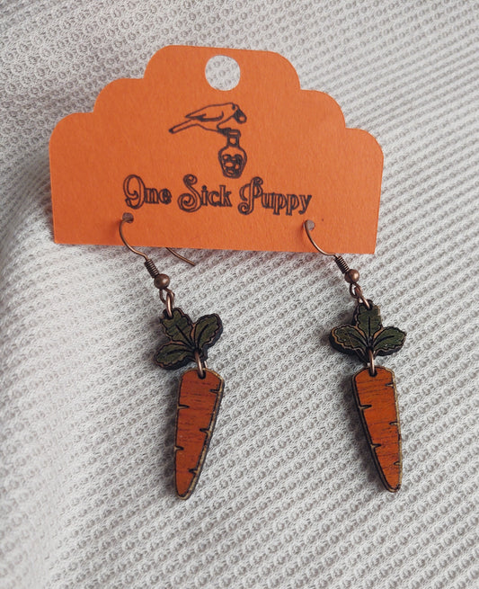 Dangle Carrot Earrings