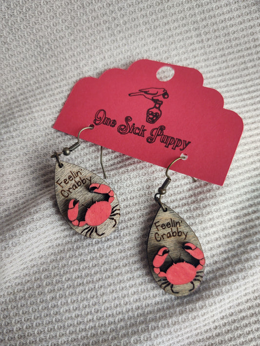 Feelin Crabby Dangle Earrings