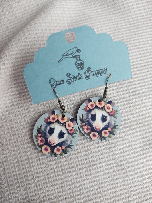 Boho Opossom Pendent Earrings