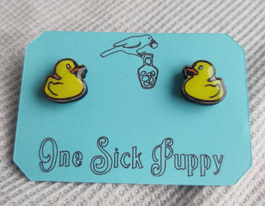 Rubber Ducky Stud Earrings