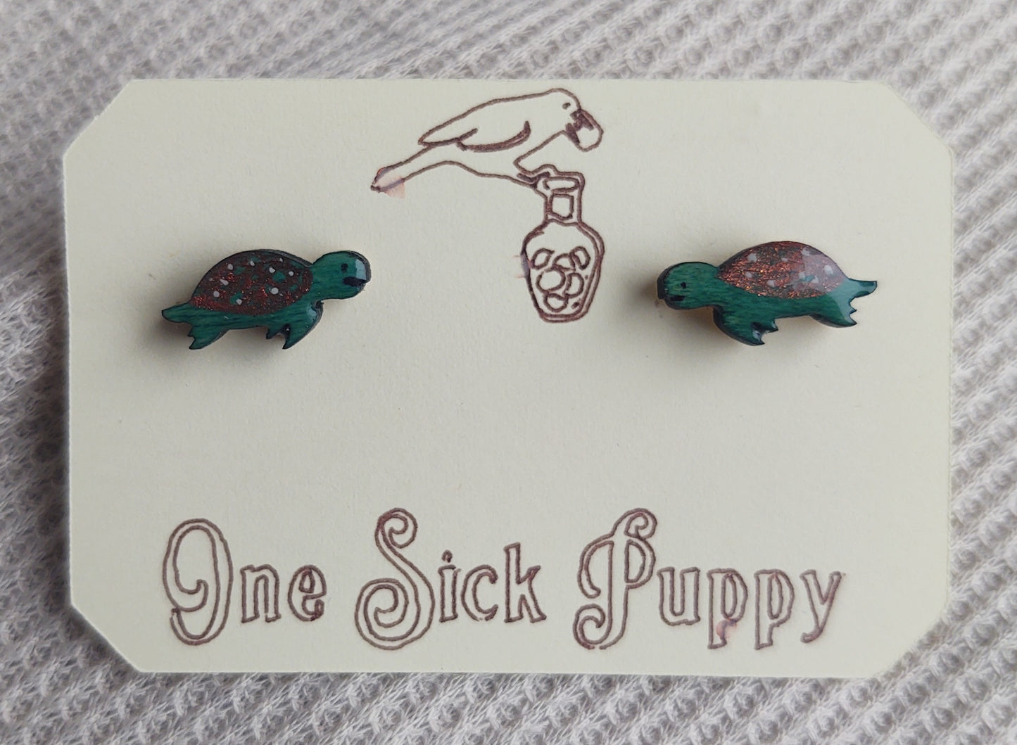 Sea Turtle Stud Earrings
