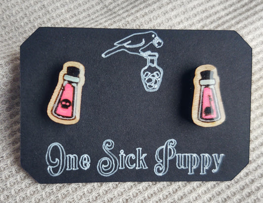 Llama Poison Stud Earrings