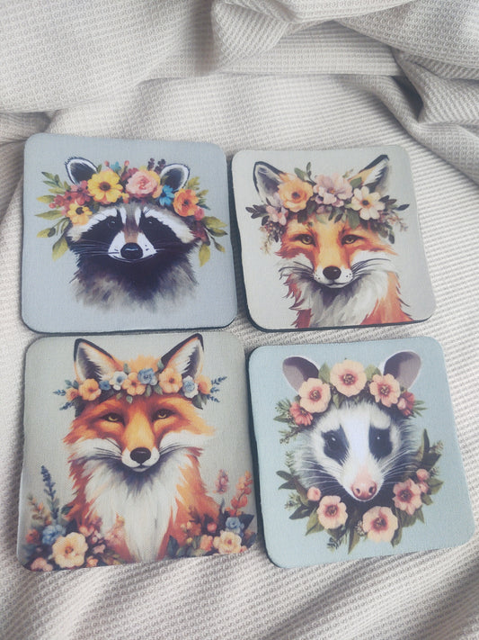 Boho Critters Coaster Set