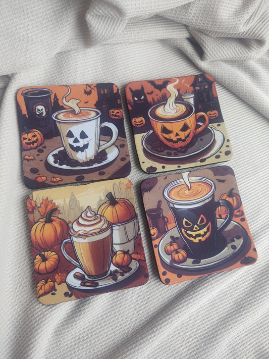 Creepy Coffee Coaster Set