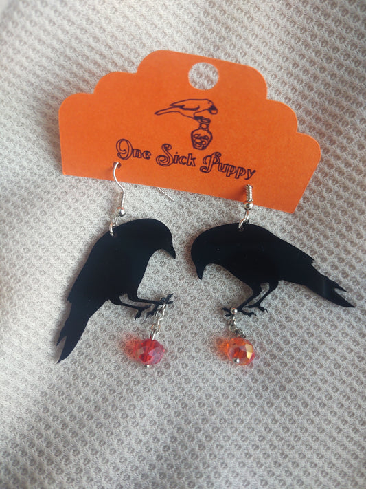 Raven Treasures Dangle Earrings
