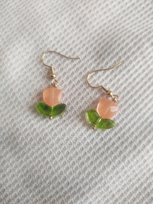 Glass Tulip Dangles