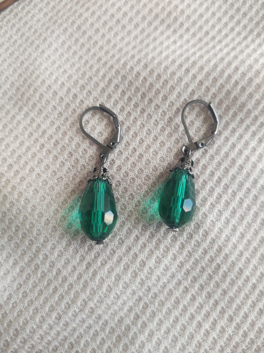 Deco Crystal Drop Dangles