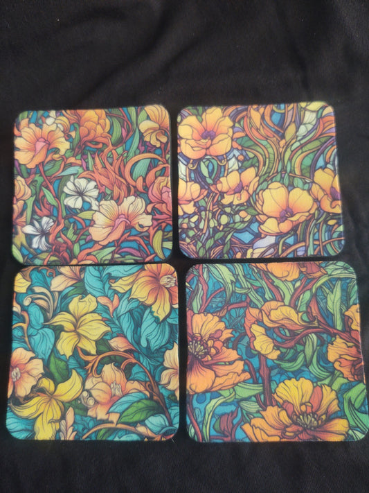 Art Nouveau Coaster Set