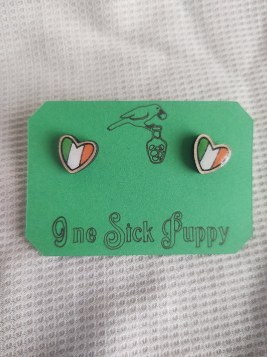 Irish Flag Earrings
