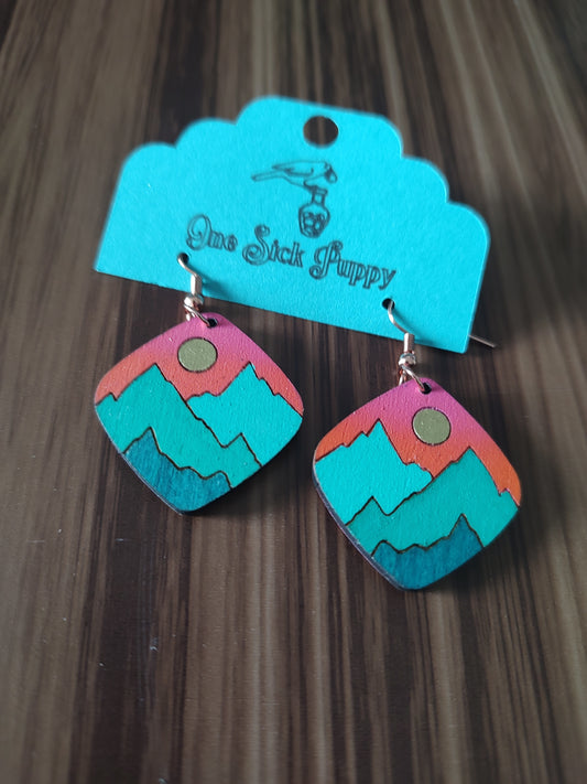 Mountain Sunrise Dangles