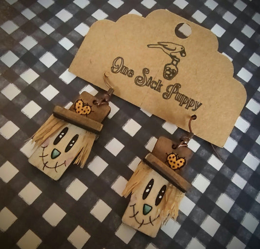 Silly Scarecrow Dangle Earrings