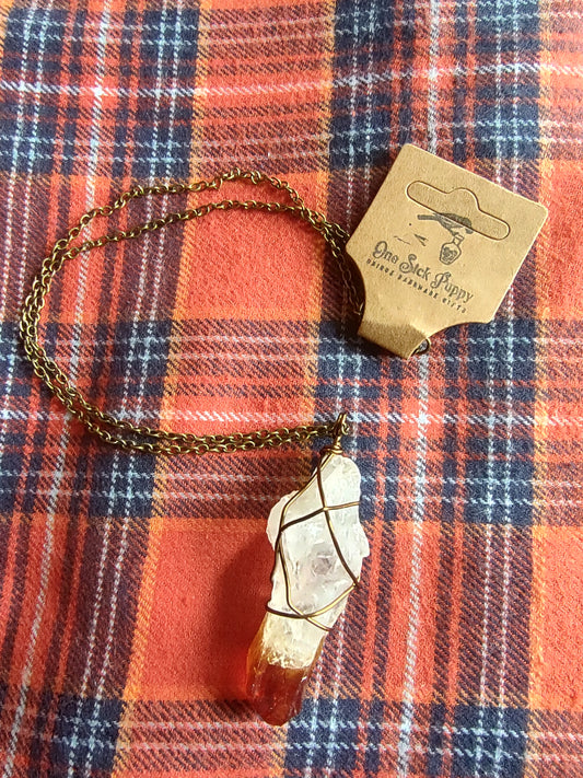Raw Citrine Necklace